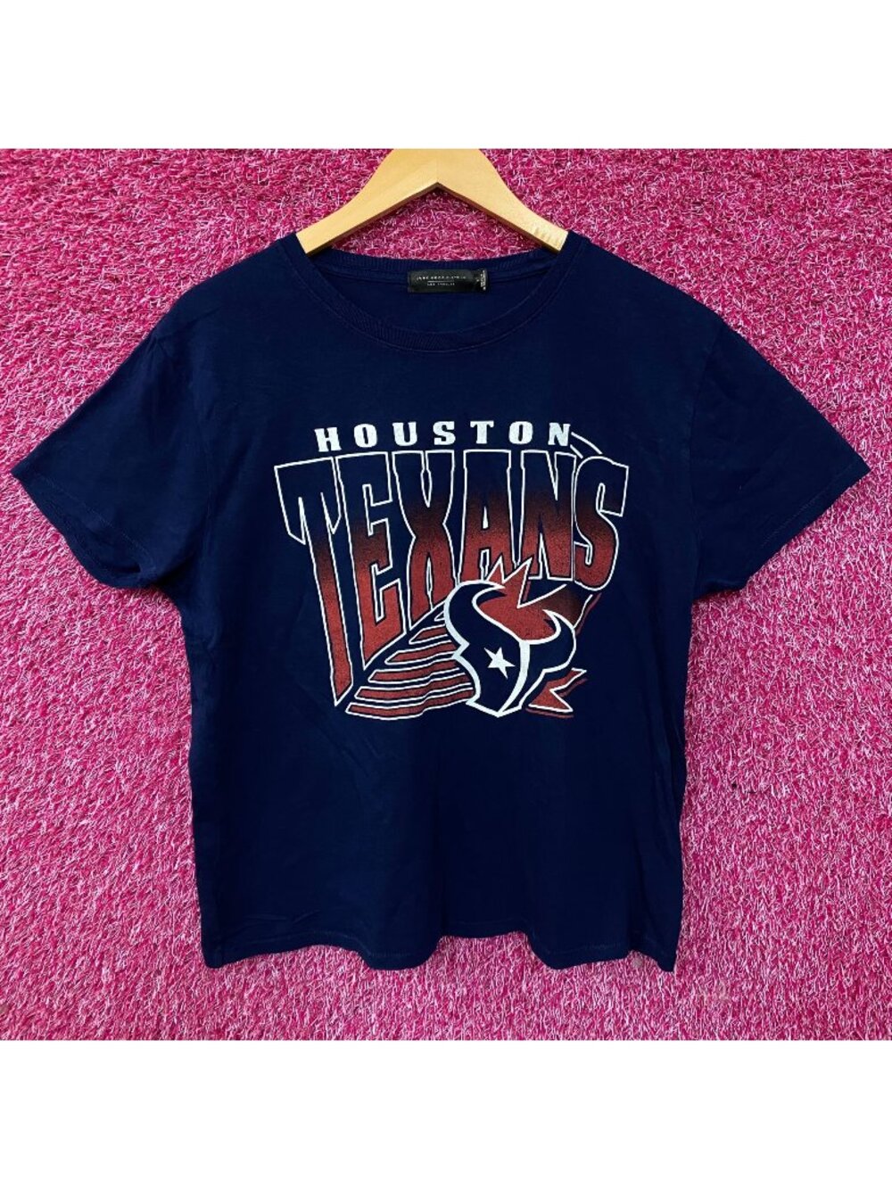Junk Food Clothing Women's Houston Texans Vintage Style T-Shirt Large